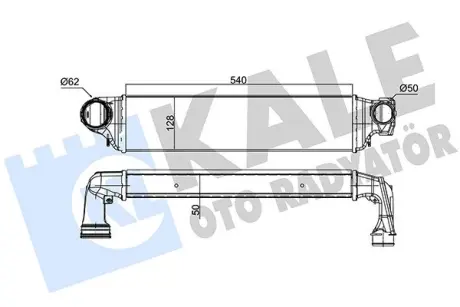 BMW Інтеркулер 3 E46 318d/330xd 00- KALE 343300