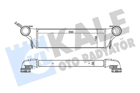 BMW Інтеркулер X5 E53 3.0d 03- KALE 344845