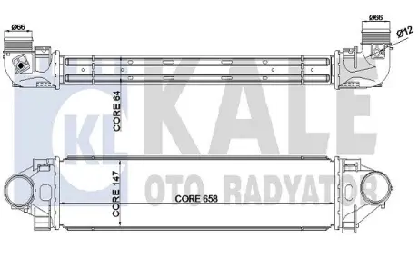 FORD Інтеркулер Mondeo IV, S-Max 2.5 06-, LANDROVER Discovery Sport, Freelander II, Range Rover Evoque KALE 344930