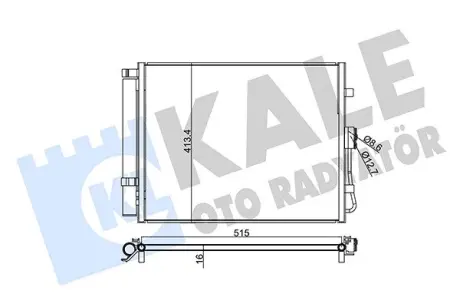 Радиатор кондиционера в сборе KALE 345240