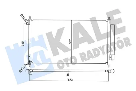 Радіатор кондиціонера Honda Civic IX OTO RADYATOR KALE 345395