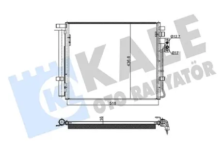 Радіатор кондиціонера Kia Sorento II OTO RADYATOR KALE 345460
