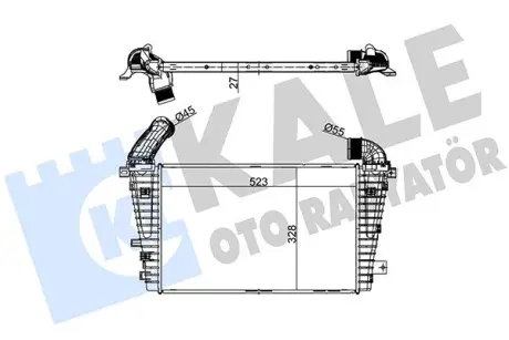 Інтеркулер Opel Astra H OTO RADYATOR KALE 345900