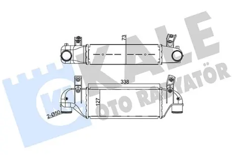 FORD Інтеркулер Fiesta IV, Focus 1.8D/TDCi 95- KALE 346500
