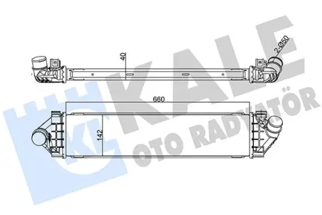 FORD Інтеркулер C-Max,Focus II,III,Galaxy,Kuga I,II,Mondeo IV,S-Max 1.6/2.0TDCi,Volvo S60 II,S80 II,V70 III KALE 347000