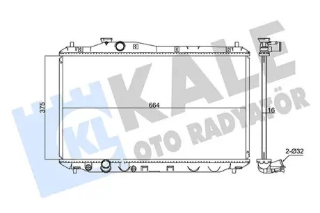 Радіатор охолодження Honda Civic IX OTO RADYATOR KALE 347550