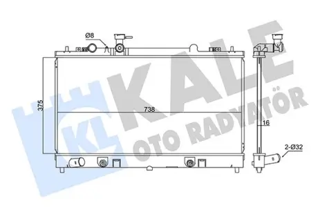 Радіатор охолодження Mazda 6 OTO RADYATOR KALE 347885