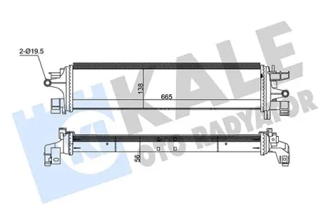 Додатковий радіатор охолодження Ford Focus III OTO RADYATOR KALE 350805