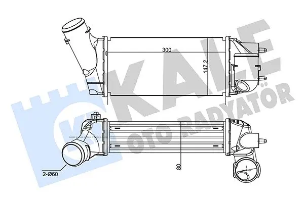 CITROEN Інтеркулер C4 I,Picasso,Peugeot 307/308 2.0HDI KALE 350845 (фото 1)