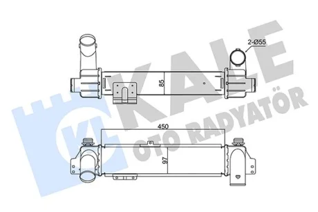 Інтеркулер KIA Sorento (02-) 2.5 CRDi OTO RADYATOR KALE 350935