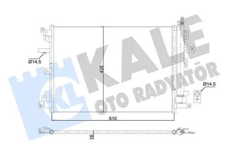VOLVO Радіатор кондиціонера (конденсатор) XC90 I 05- KALE 353070