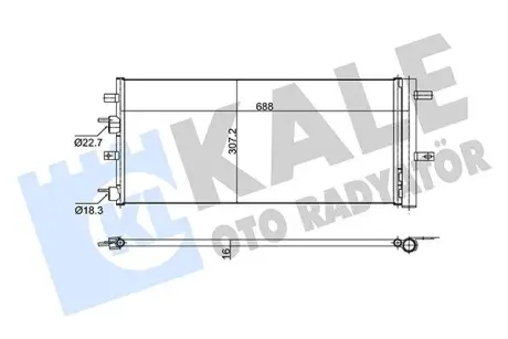Радіатор кондиціонера Ford Galaxy, Mondeo V, S-Max OTO RADYATOR KALE 353160