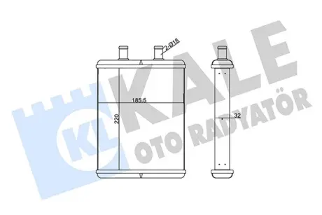 IVECO Радіатор опалення Daily IV 06- KALE 355250
