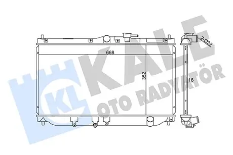 HONDA Радиатор охлаждения Accord IV,V,Rover 600 1.9/2.2 90- KALE 357700