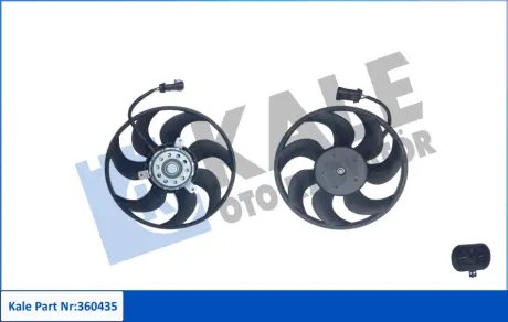 Вентилятор охолодження радіатора Opel Astra H (04-), Zafira B (05-) OTO RADYATOR KALE 360435
