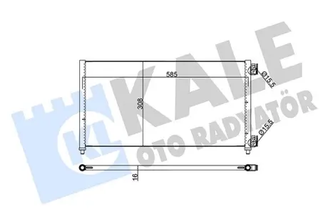 FIAT Радіатор кондиціонера (конденсатор) Doblo, Punto 1.2/1.3JTD, 1.9JTD 99- KALE 378200
