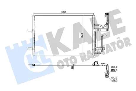 Радиатор кондиционера Mazda 3 BK (03-) KALE 382530
