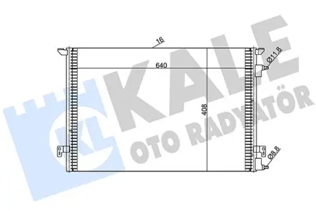 OPEL Радіатор кондиціонера (конденсатор) Signum, Vectra C 1.9CDTi/2.2DTI 02-, Fiat Croma KALE 388900