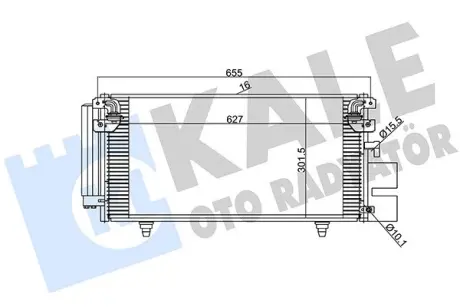 SUBARU Радіатор кондиціонера (конденсатор) Legacy IV, Outback 03- KALE 389900