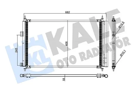 Радиатор кондиционера Toyota RAV4 III (05-) KALE 390000