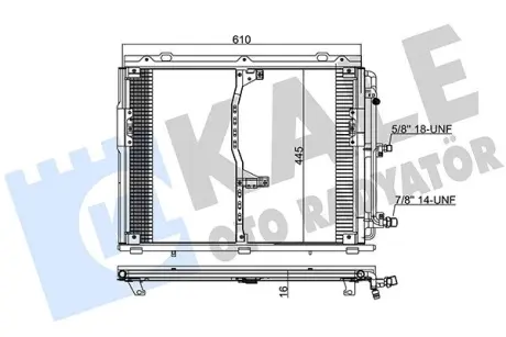 DB Радиатор кондиционера S-Class W140 KALE 392400