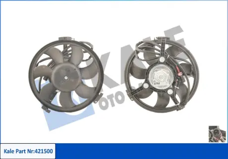 VW Вентилятор радіатора Audi A4/6/8, Passat 1.6/2.8 95- KALE 421500