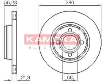 Тормозной диск KAMOKA 1031034