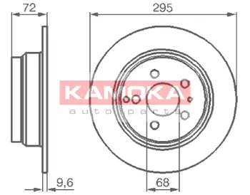 Тормозной диск KAMOKA 1031104