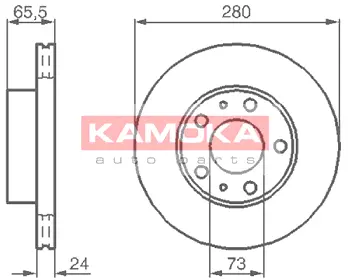 Тормозной диск KAMOKA 1031534