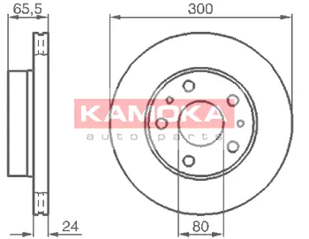 Тормозной диск KAMOKA 1031536