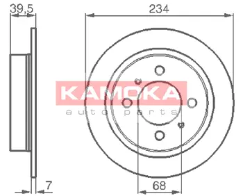 Тормозной диск KAMOKA 1031580