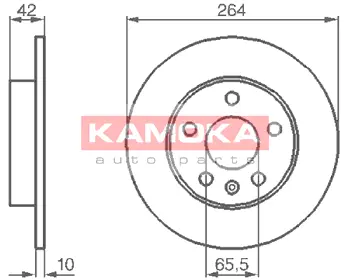 Тормозной диск KAMOKA 1032088