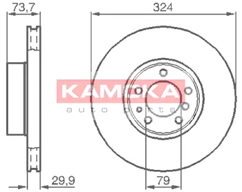 Тормозной диск KAMOKA 1032130
