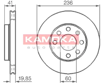 Тормозной диск KAMOKA 103302