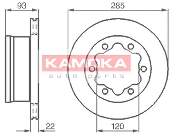 Тормозной диск KAMOKA 103382
