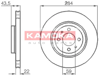 Тормозной диск KAMOKA 103440