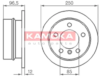 Тормозной диск KAMOKA 103454