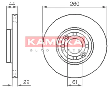Тормозной диск KAMOKA 1038534