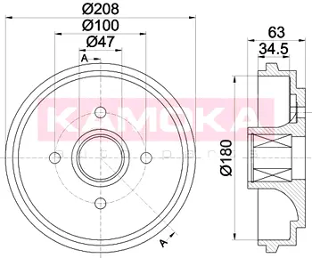 Тормозной барабан KAMOKA 104046
