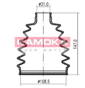 Пыльник, приводной вал KAMOKA 1146508