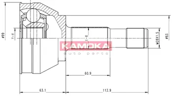 Шрус зовнішній KAMOKA 6152