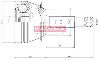 Шарнирный комплект, приводной вал KAMOKA 6544