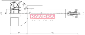 Шарнирный комплект, приводной вал KAMOKA 7026