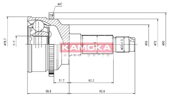 Шарнирный комплект, приводной вал KAMOKA 7044