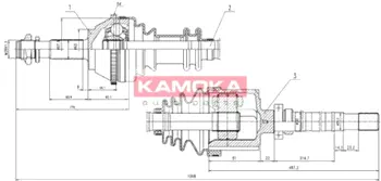 Приводной вал KAMOKA CT1138914