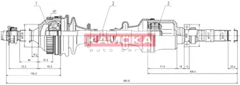 Приводной вал KAMOKA CT1138925A