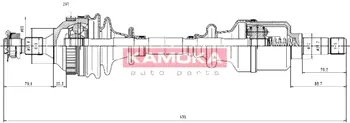 Приводной вал KAMOKA CT1138926A