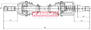Приводной вал KAMOKA CT1138933