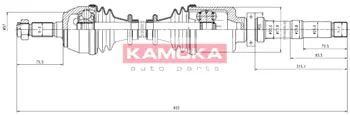 Приводной вал KAMOKA CT1138953