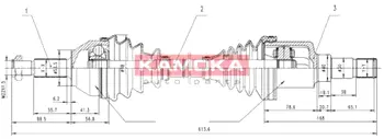 Приводной вал KAMOKA FD1138927